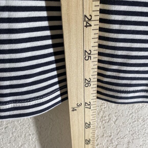 Croft & Barrow Top Womens XXL Black & White Stripe Mock Turtleneck Long Sleeve 1 - Picture 5 of 5